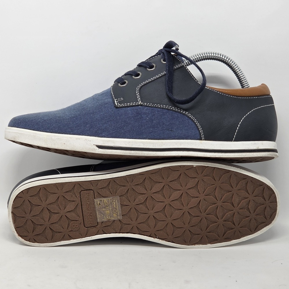 NEW Bruno Marc Sneakers Mens 8 Rivera-01 Blue Lace Up Oxford Lightweight NWOB